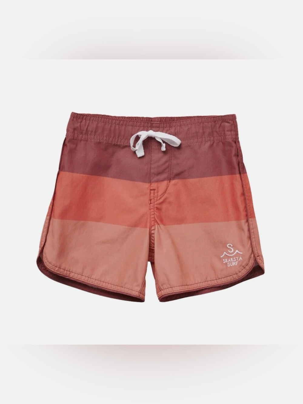 Seaesta Surf Scallop Retro Flare Boardshort in Triple Scoop/Berry, 1T